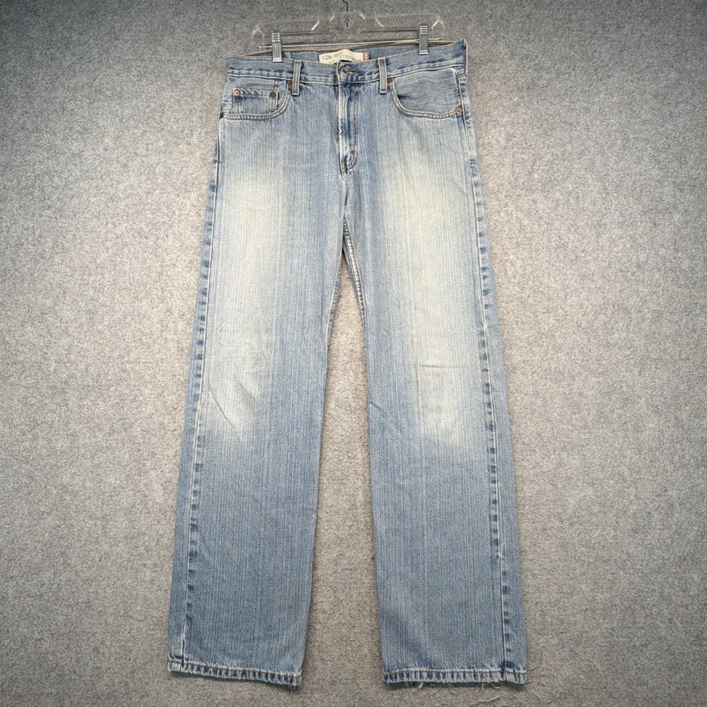 Vintage Levis 529 Jeans Mens 33x34 (Fits 34x33) Blue Low Rise Loose Straight Y2K